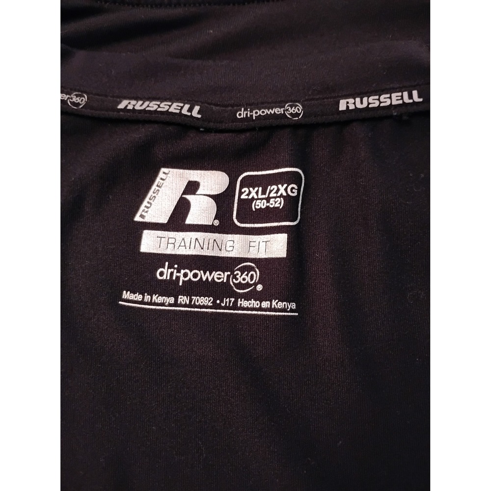 Russell Athletic Men Dri-Power 360 Long Sleeve Training Shirt Black 2XL RM37220B - Picture 5 of 7